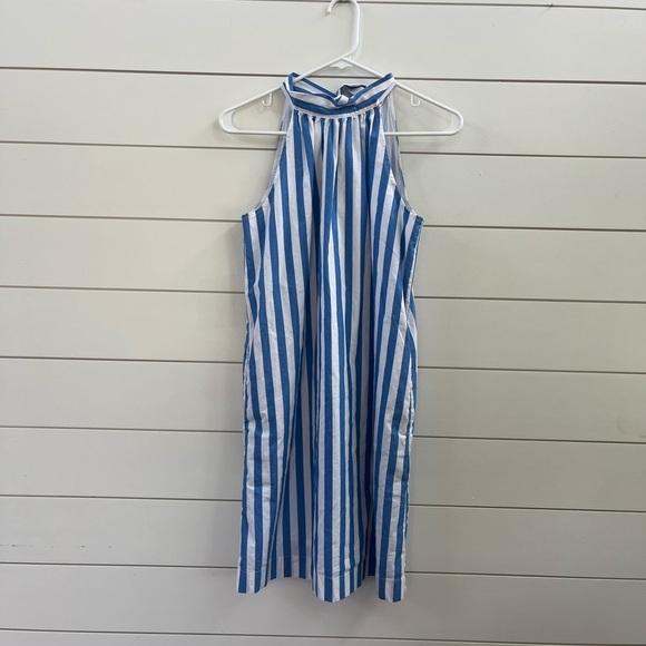 J. Crew Nautical Blue and White Dress - Picture 1 of 7